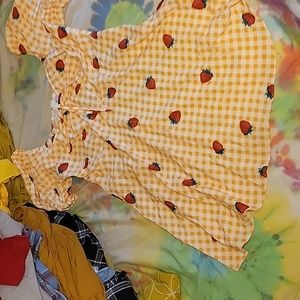 Strawberry babydoll dress